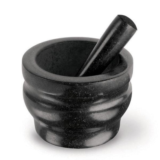 5.5" Black Granite Mortar & Pestle - Marcel’s Culinary Experience