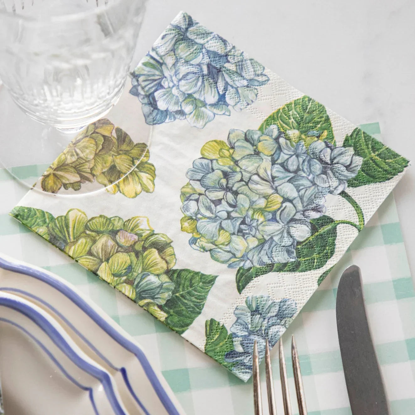Hester & Cook Hydrangea Cocktail Napkins - Marcel’s Culinary Experience