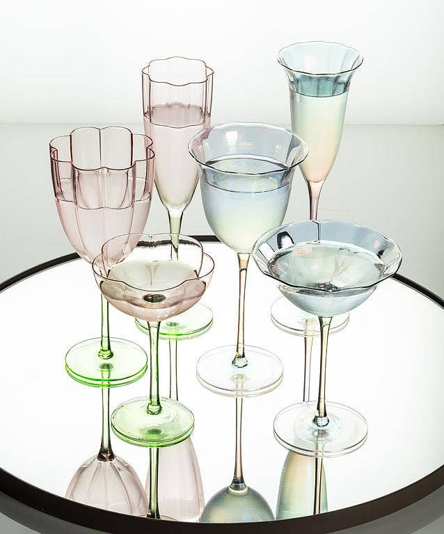 Flower Look Flute-10"H(8oz)