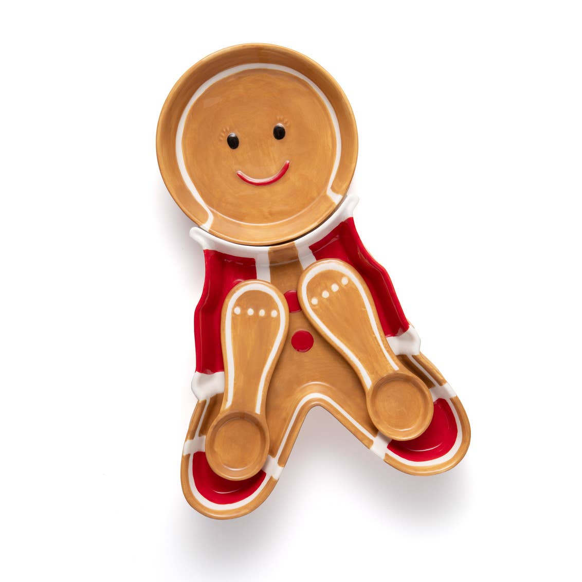 Gingerbread Red Servers Set - Christmas - Holiday Decor