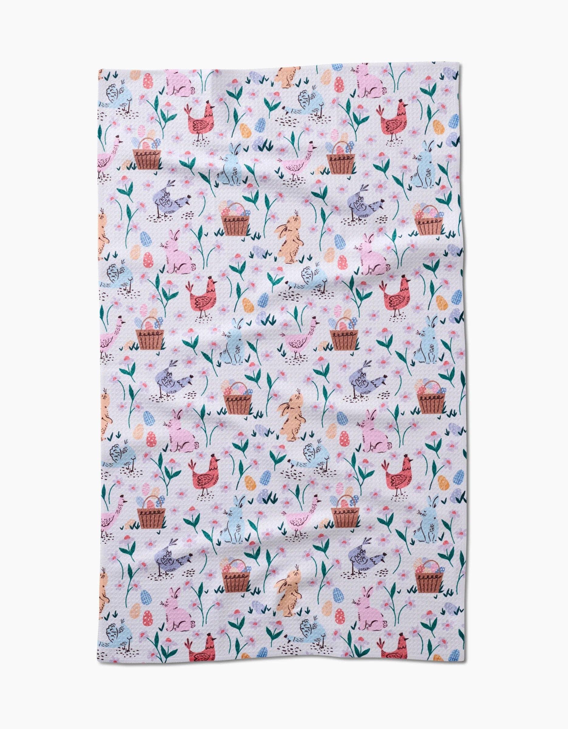 Geometry Spring Bunnies Tea Towel - Marcel’s Culinary Experience