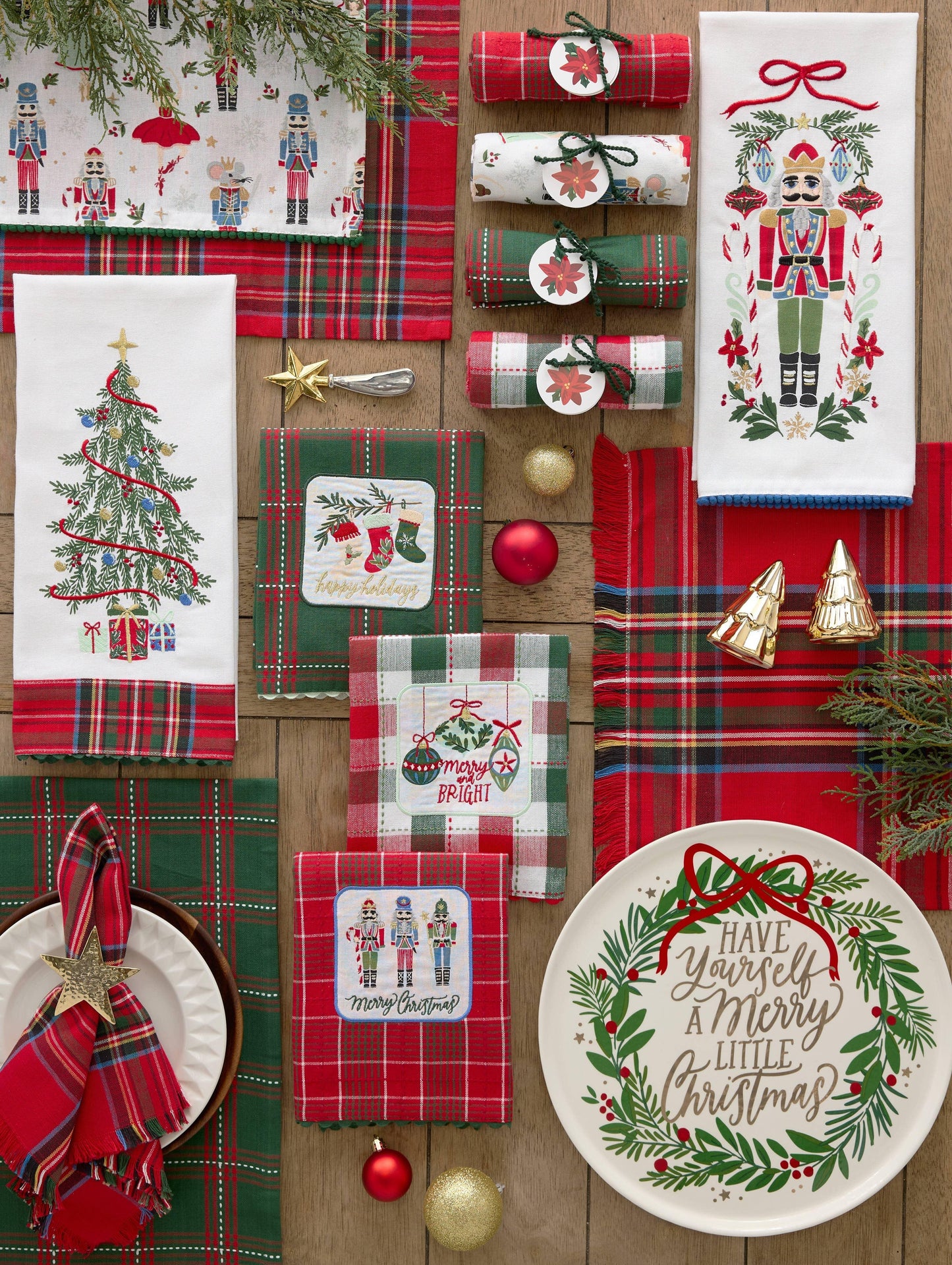 Trim the Tree Embellished Dishtowel - Marcel’s Culinary Experience