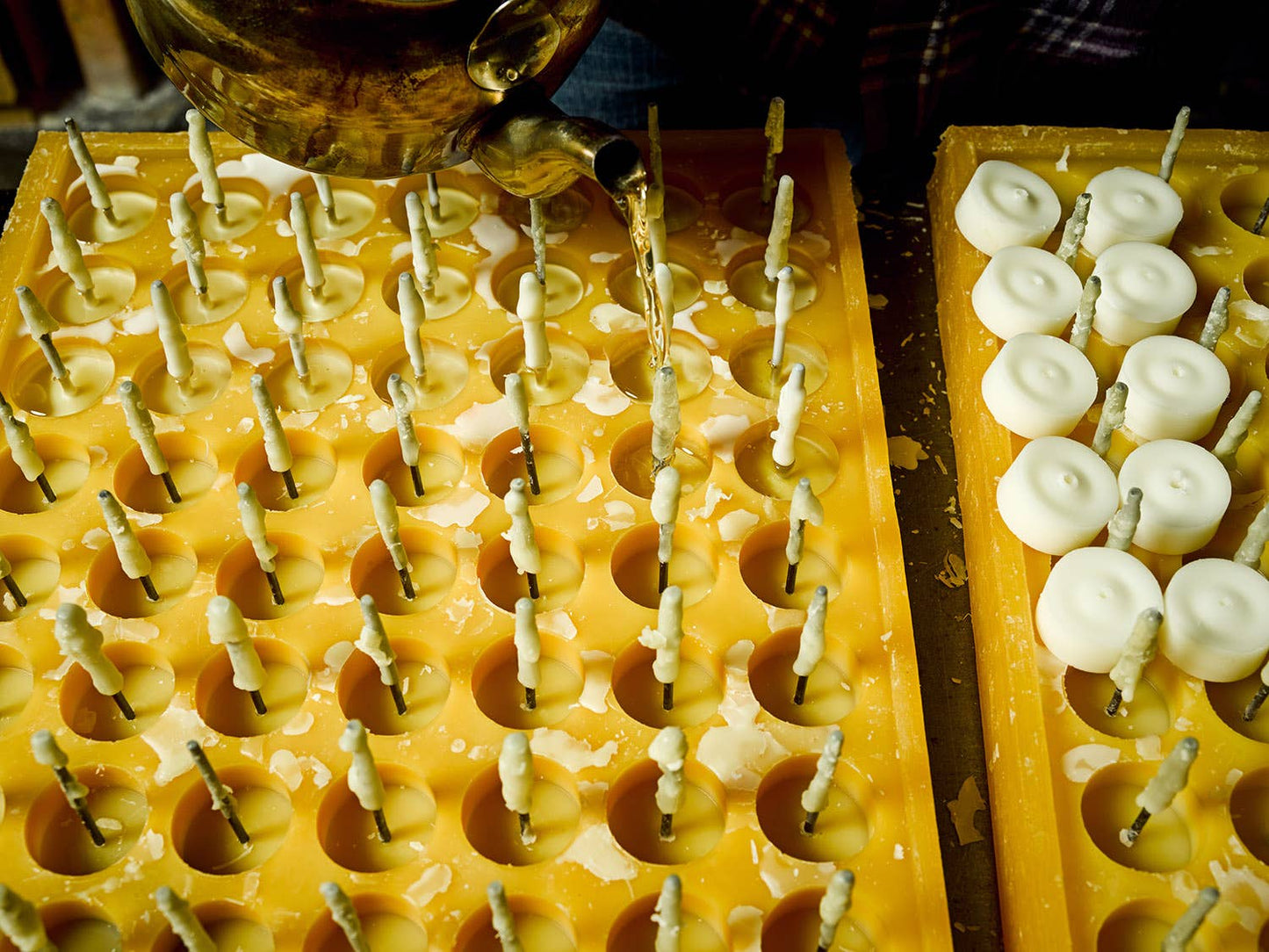 Pure Beeswax Tea Lights, Set of 6