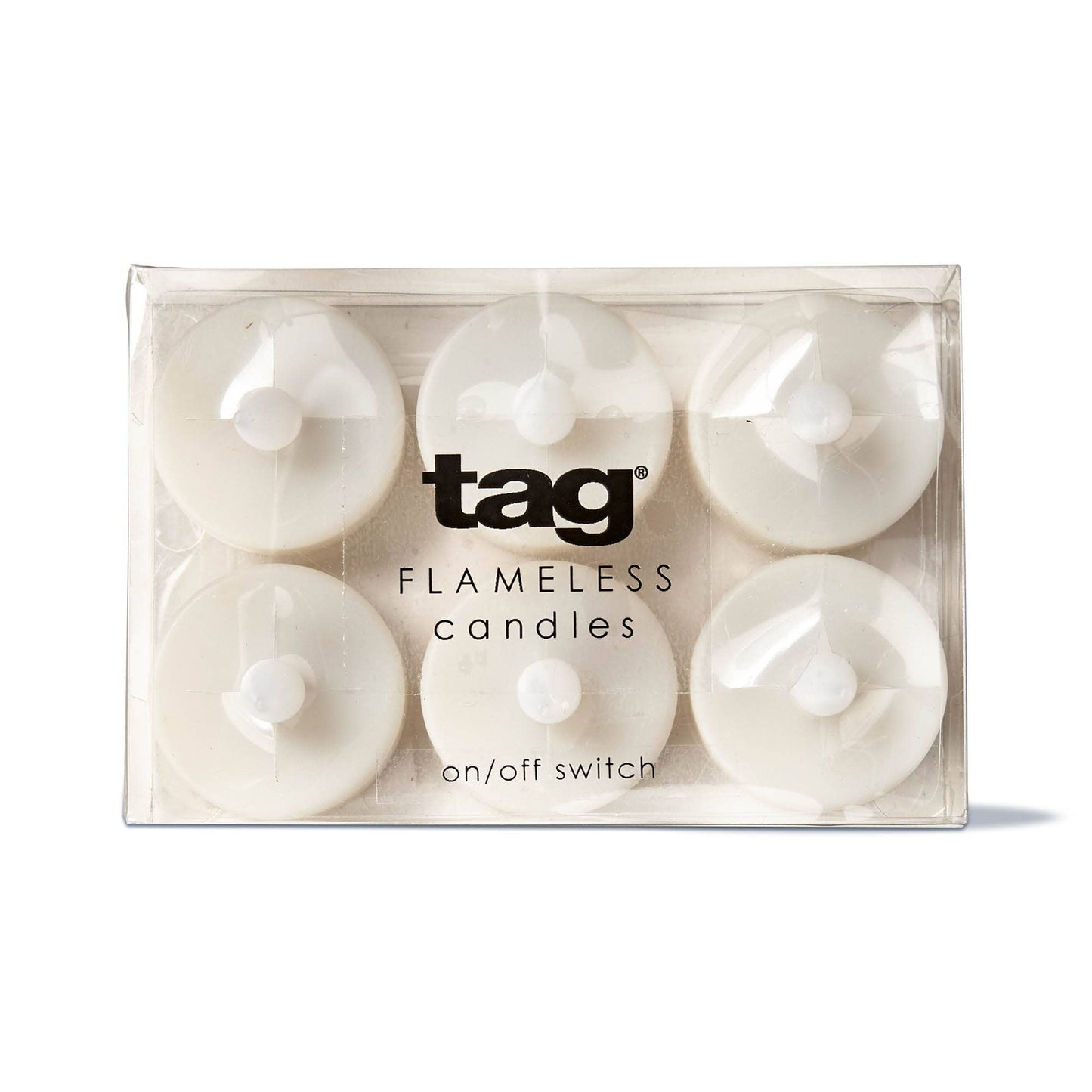Led Tealights Set/6 White Plastic Everyday