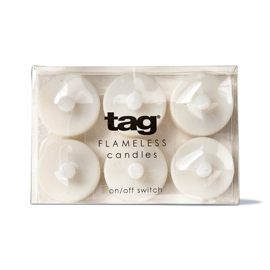 White LED Tealight Candles | Set of 6