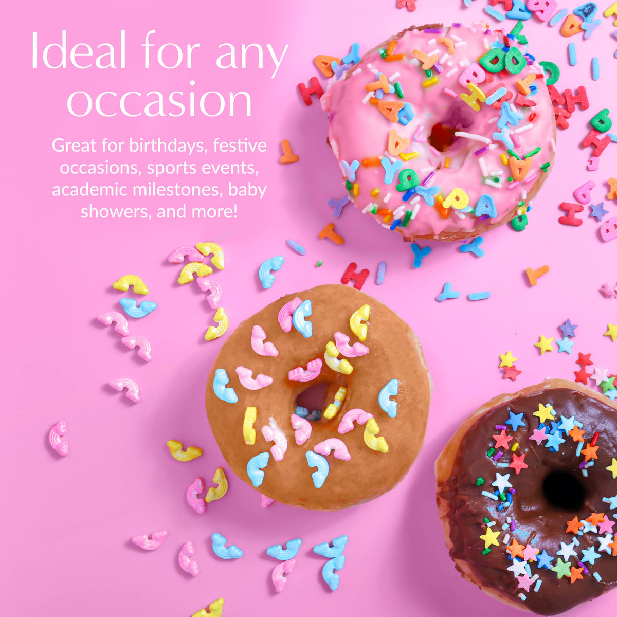Sprinklemania Stars Sprinkles, 3.5 oz Cube