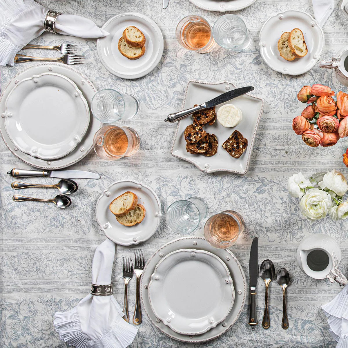 Juliska Berry & Thread Flared Side/Cocktail Plate - Whitewash