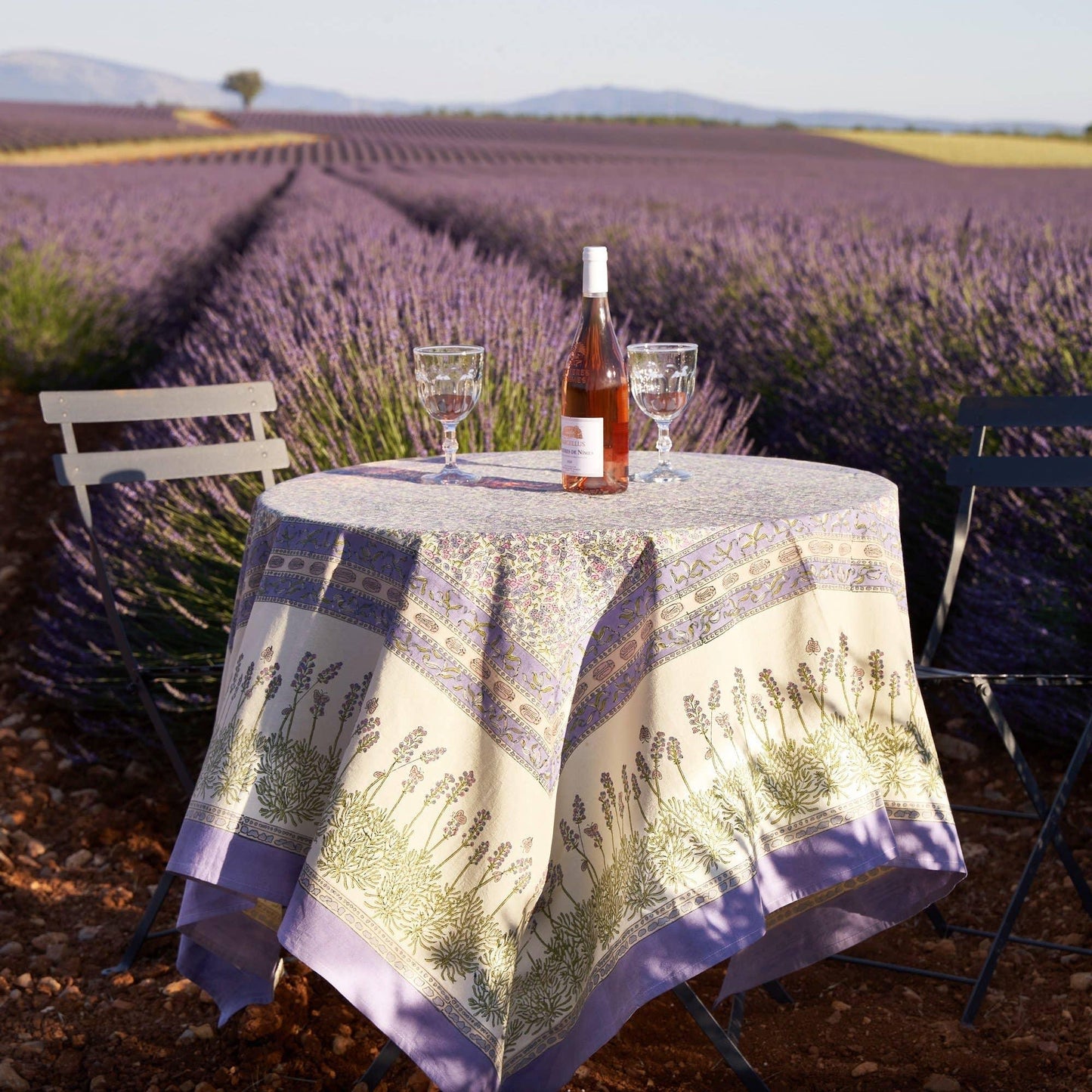 Couleur Nature Lavender Purple French Tablecloths - Marcel’s Culinary Experience