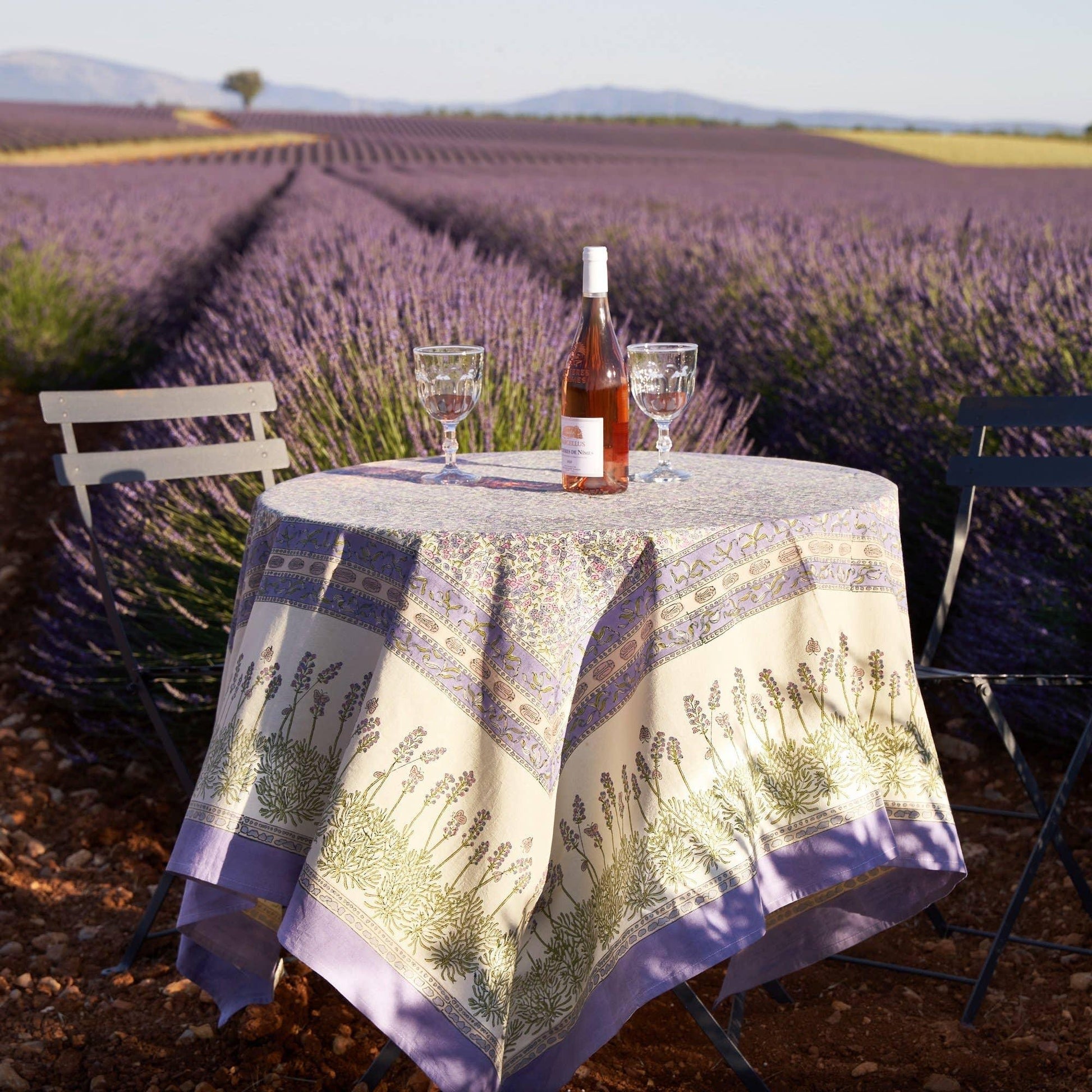 Couleur Nature Lavender Purple French Tablecloths - Marcel’s Culinary Experience