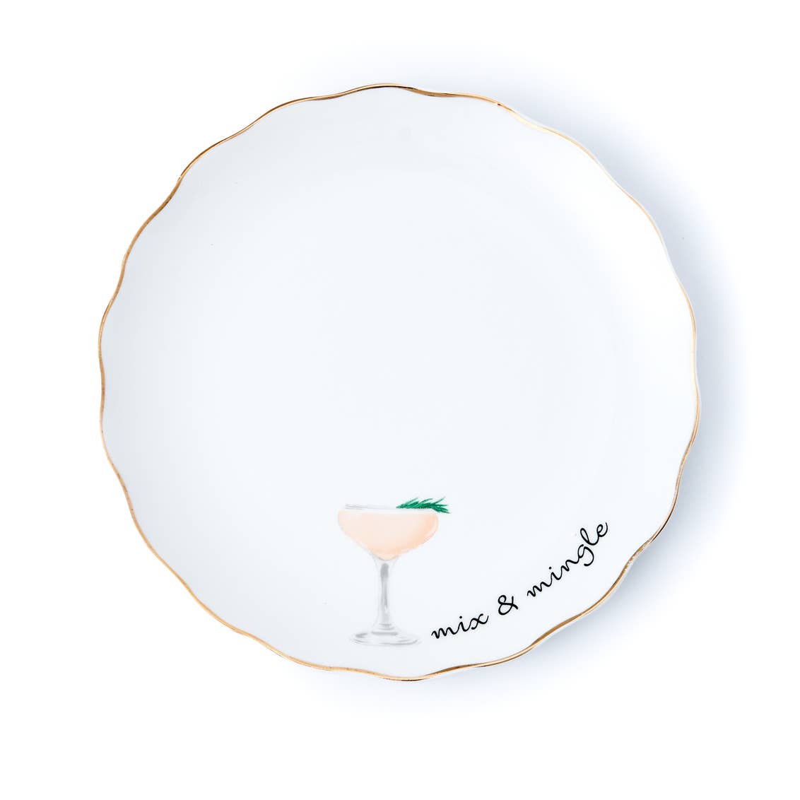 Holiday Cheers Set of 6 Appetizer Plates