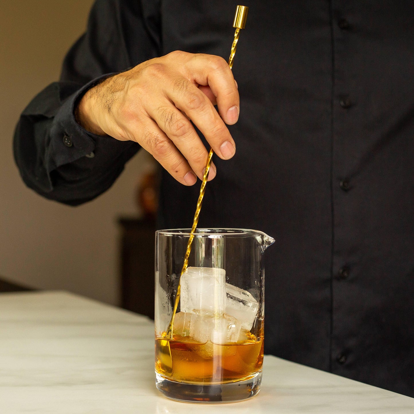 Bar Spoons (Spiral Handle, Set of 2), Gold - Marcel’s Culinary Experience