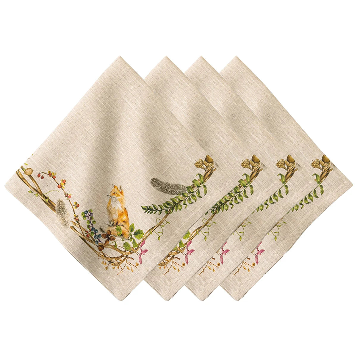 Juliska Forest Walk Animal Napkins, Set of 4