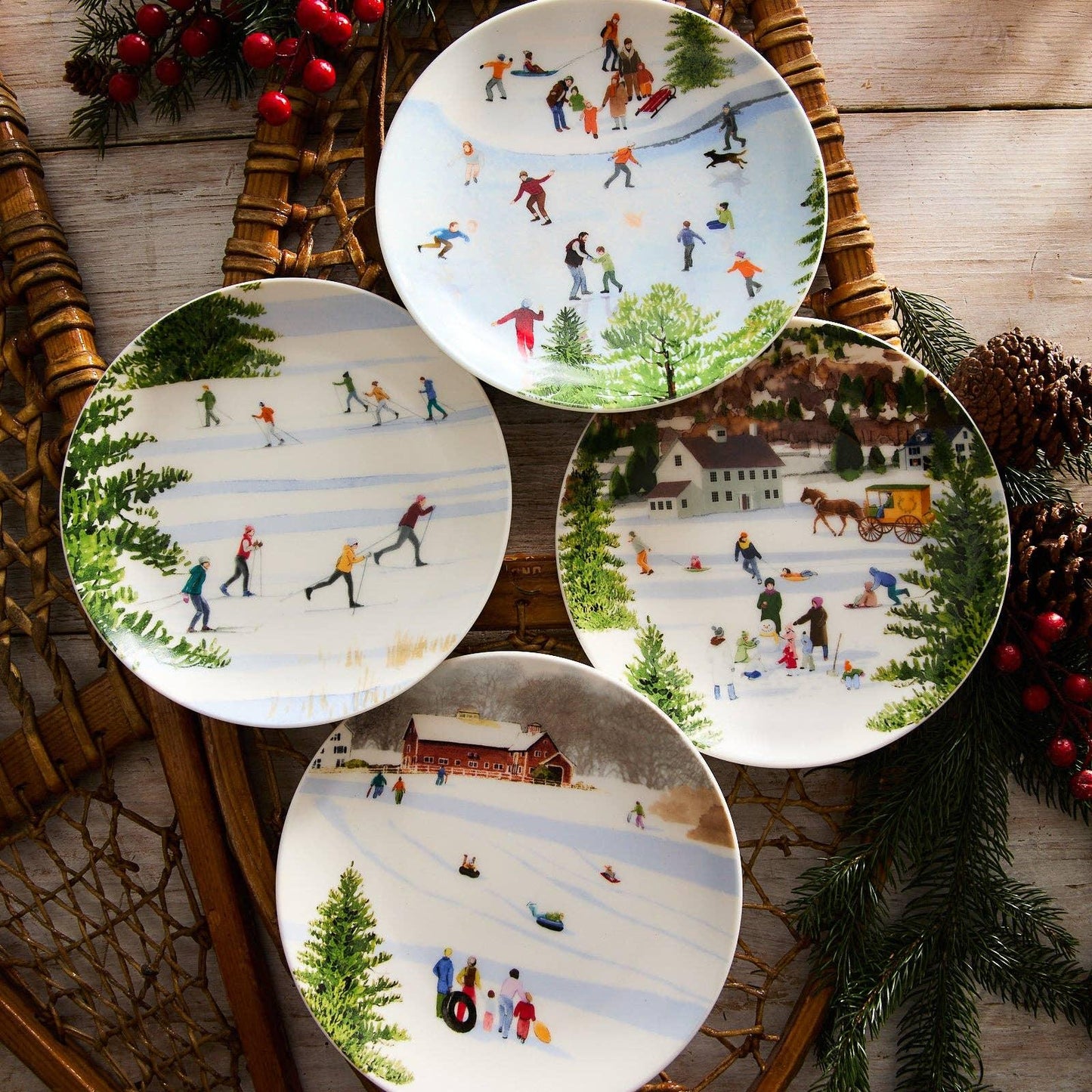 Caskata X Felix Doolittle Winter Wonderland Plate - Marcel’s Culinary Experience