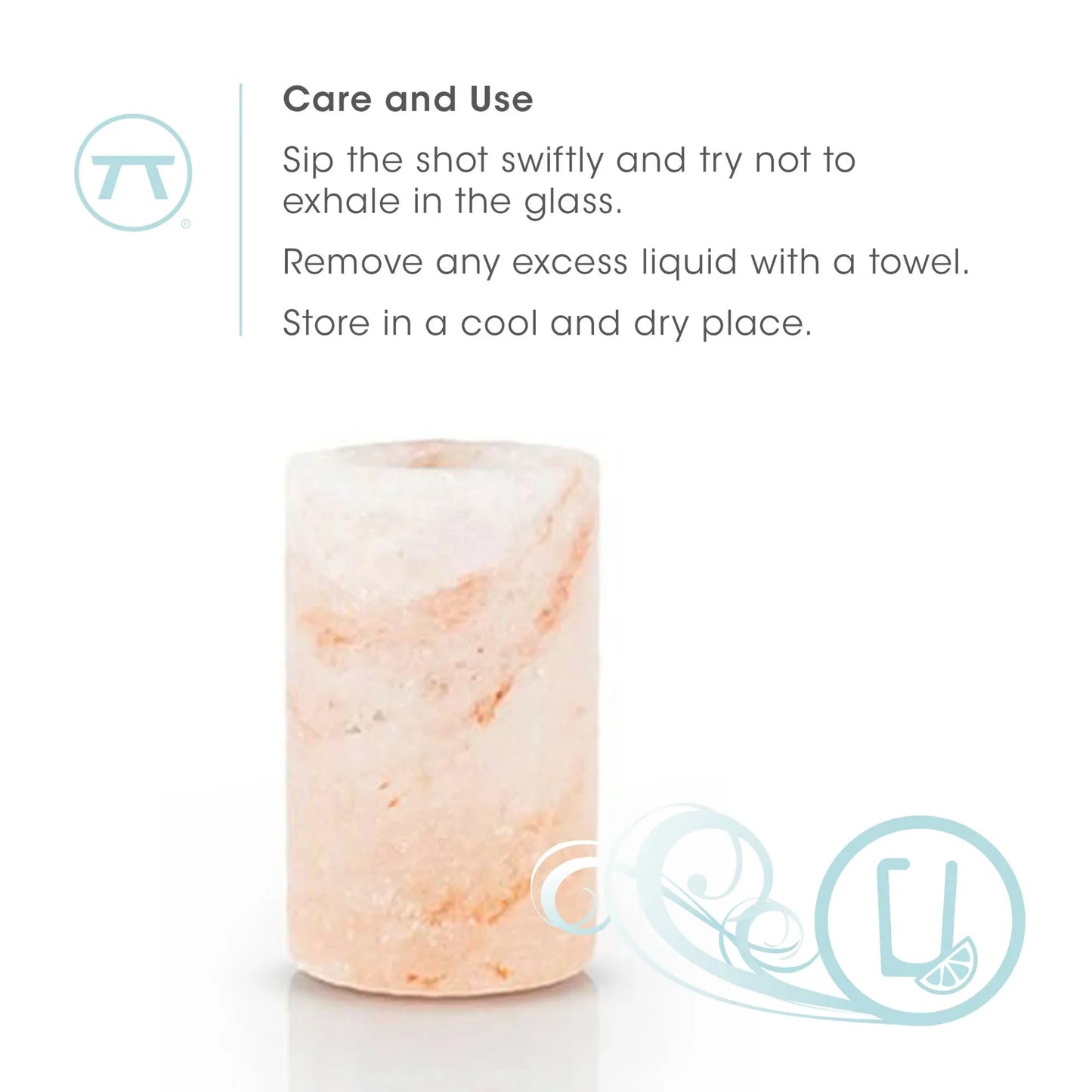 Himalayan Pink Salt Drinking Glasses, Set 4, 1-ounce - Marcel’s Culinary Experience
