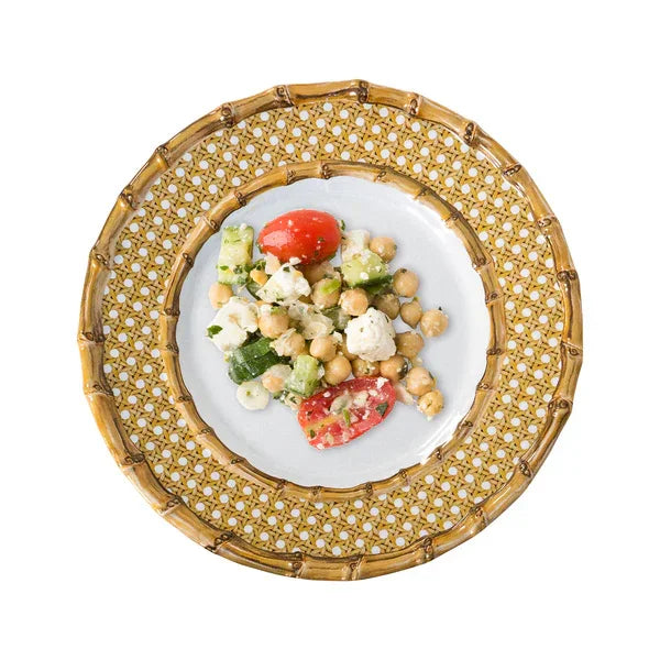 JULISKA Bamboo Caning Melamine Dessert/Salad Plate - Natural - Marcel’s Culinary Experience