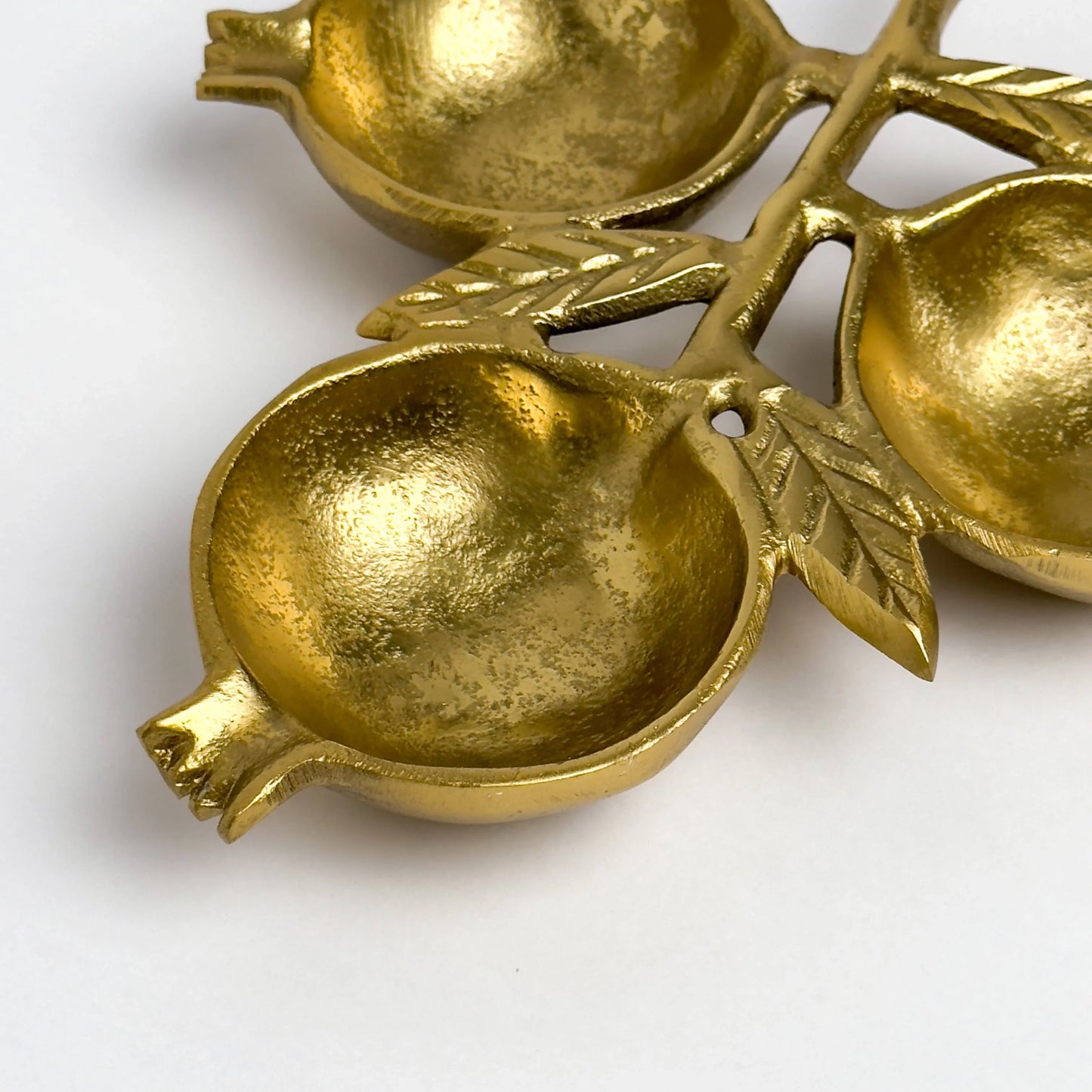Gold Pomegranate 3-Section Bowl