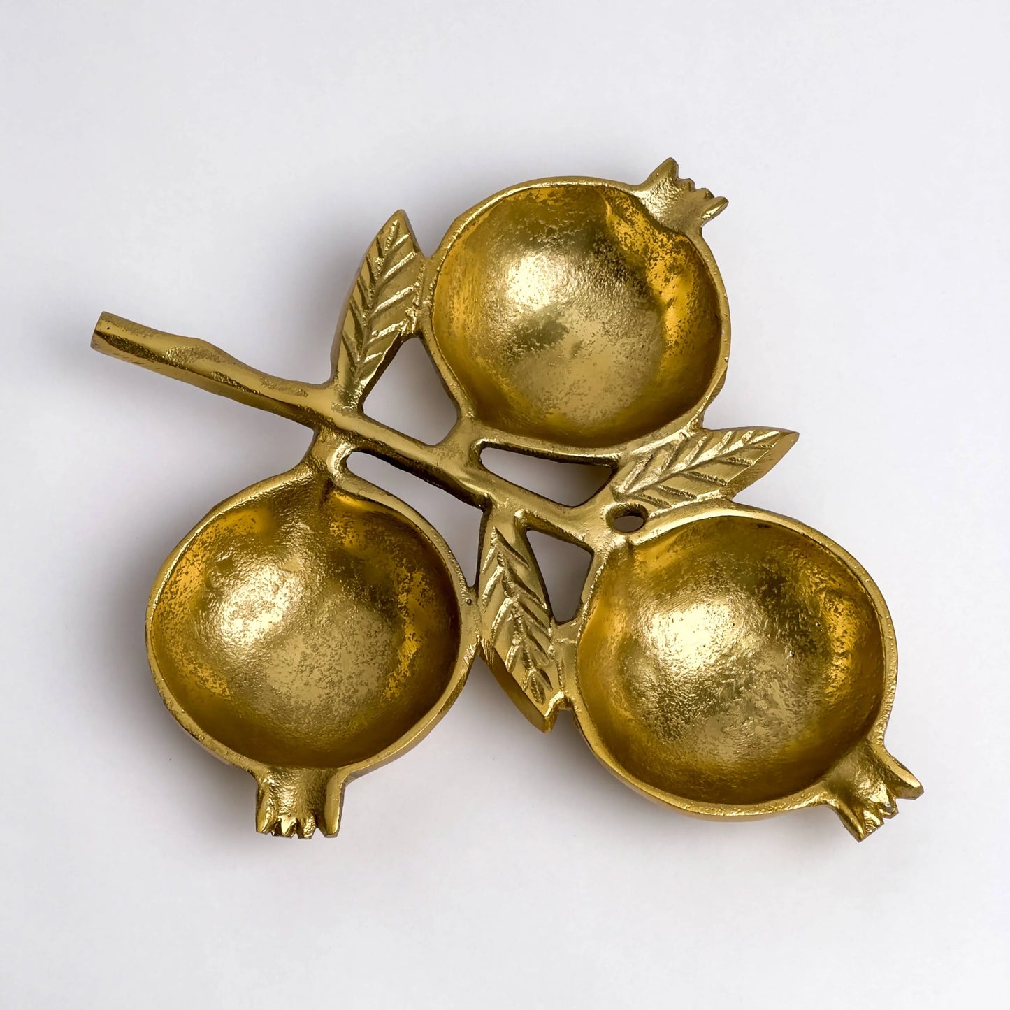 Gold Pomegranate 3-Section Bowl