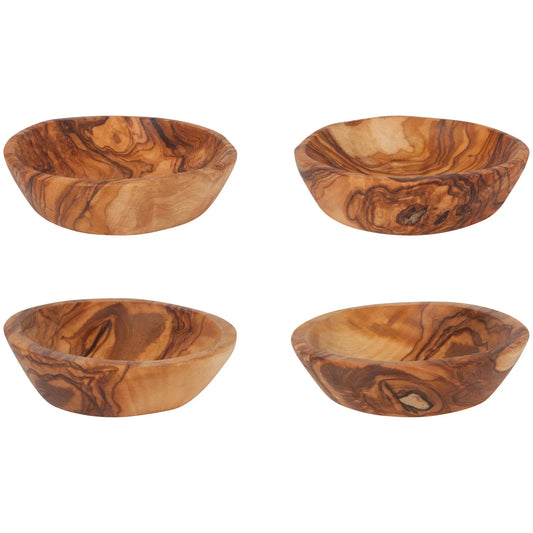 Olive Wood Pinch Bowls Set of 4 - Marcel’s Culinary Experience
