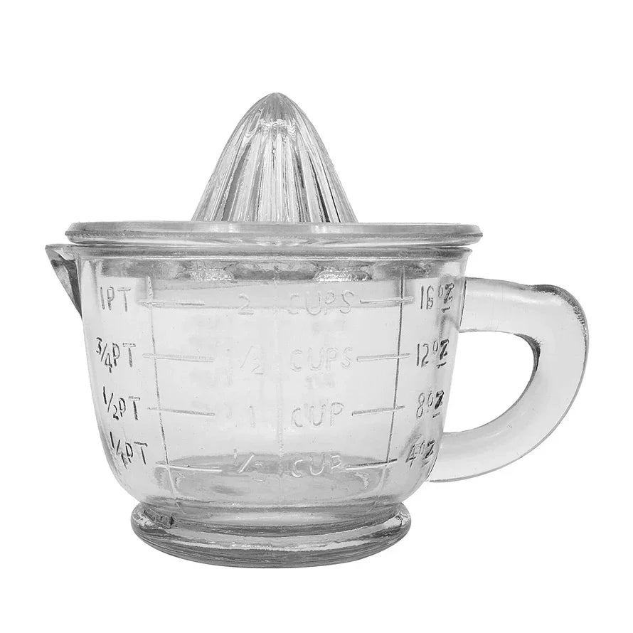 Pressed Glass Juicer/Measuring Cup, Set of 2 - Marcel’s Culinary Experience