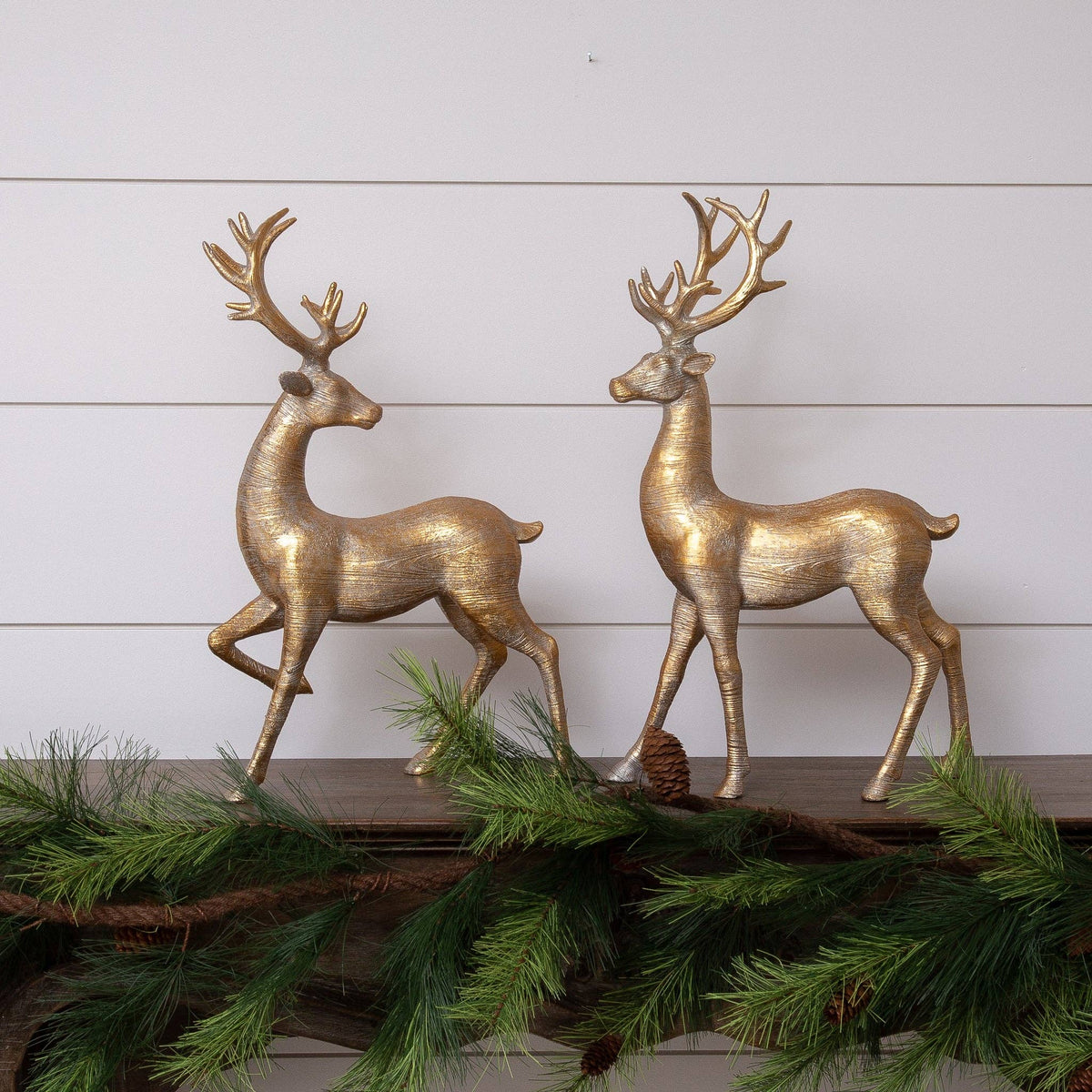 Gold Shimmer Deer Figurine
