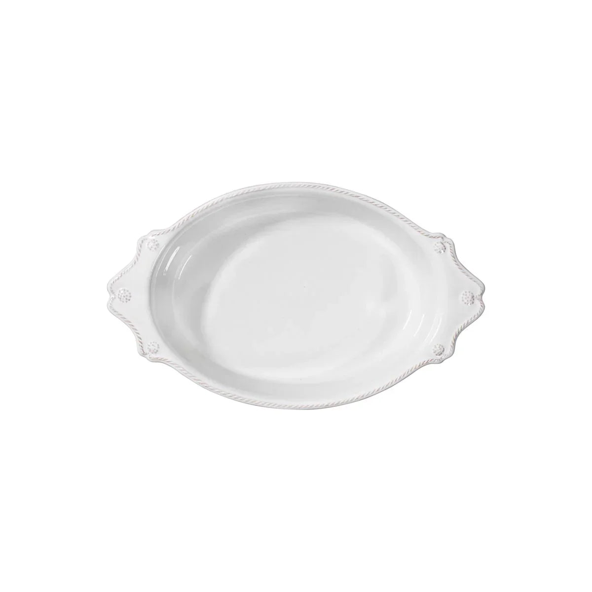 Juliska Berry & Thread 13" Oval Baker - Whitewash