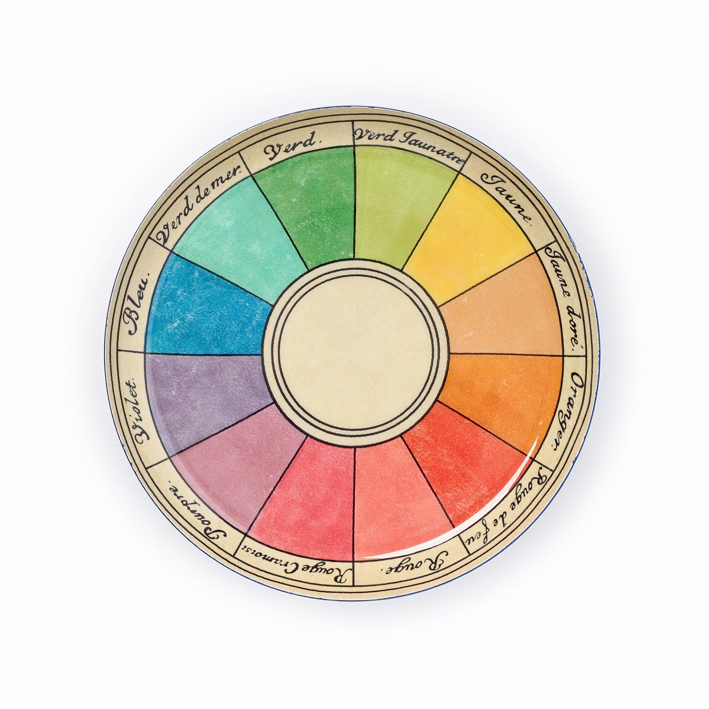 Cercle Chromatique 8" Medium Round Enamel Tray