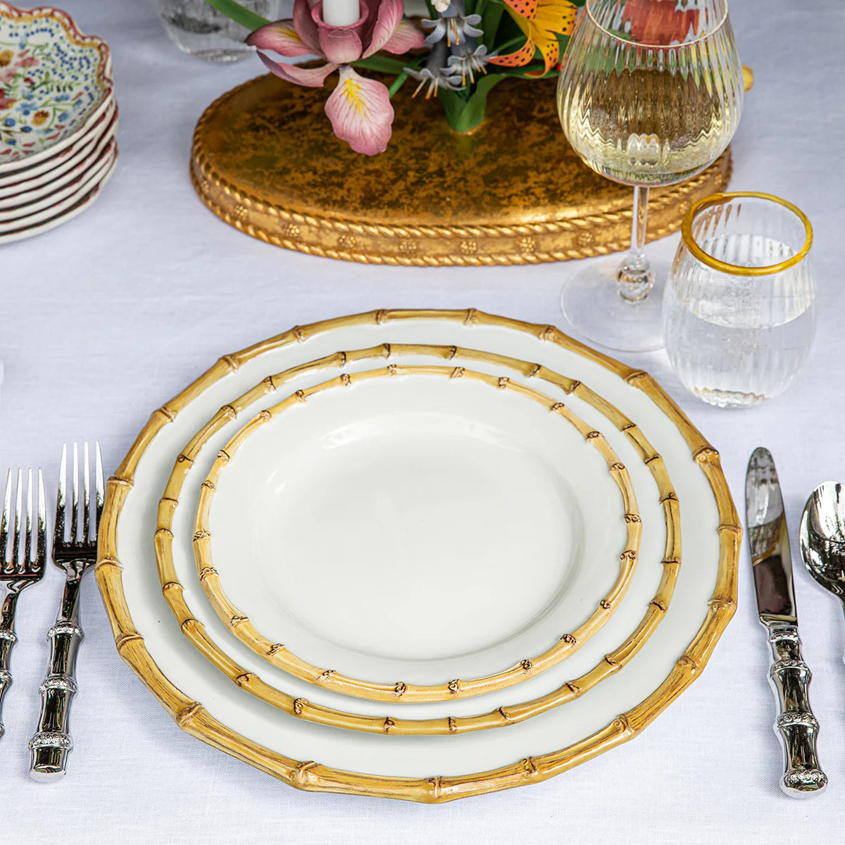 Juliska Bamboo Dessert/Salad Plate - Natural
