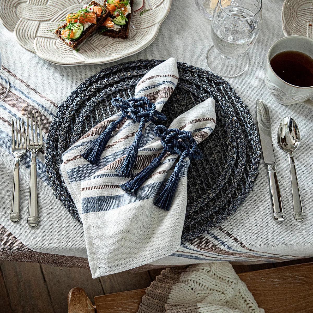 Juliska Le Panier Placemat - Navy - Marcel’s Culinary Experience