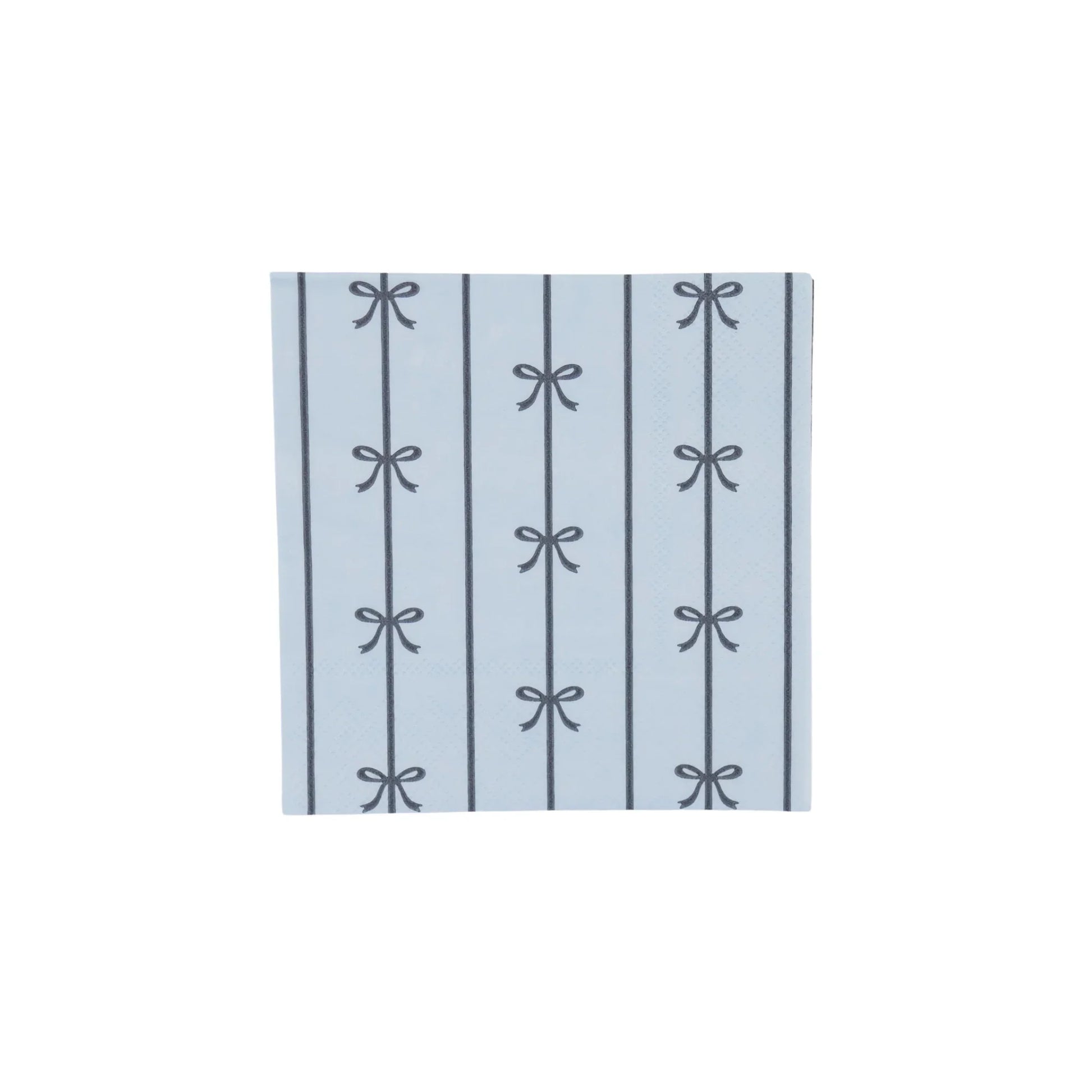 SKY BLUE SIGNATURE BOW SMALL NAPKINS - Marcel’s Culinary Experience