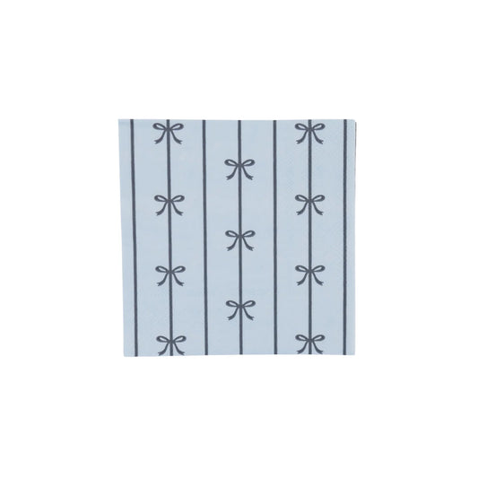 SKY BLUE SIGNATURE BOW SMALL NAPKINS - Marcel’s Culinary Experience