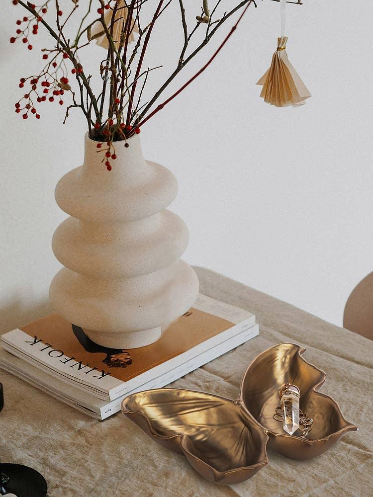 Deep Butterfly Dish Gold - Marcel’s Culinary Experience