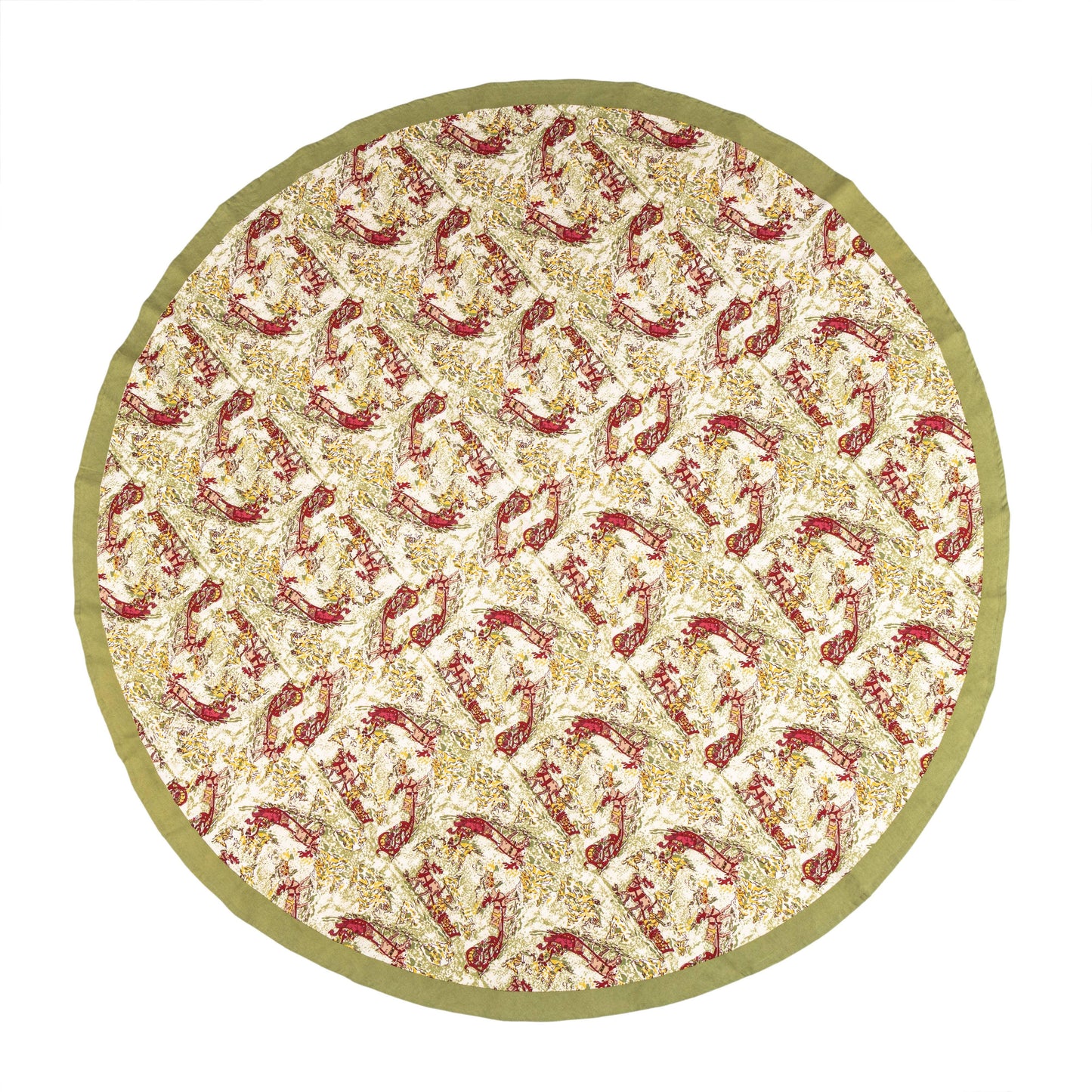 Renne Reindeer Red & Green Tablecloth - Marcel’s Culinary Experience