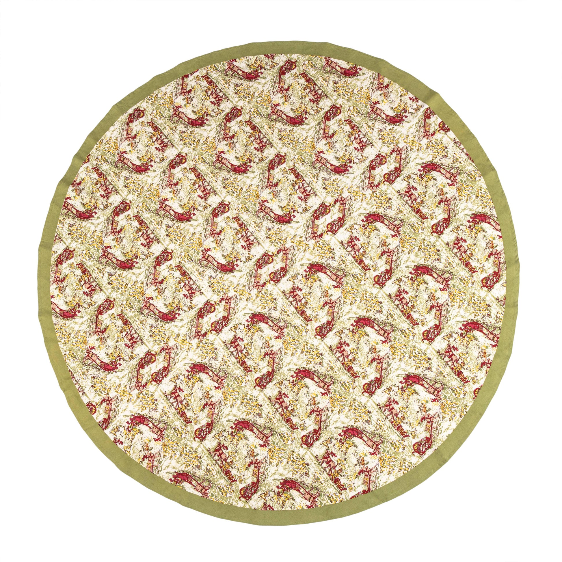 Renne Reindeer Red & Green Tablecloth - Marcel’s Culinary Experience