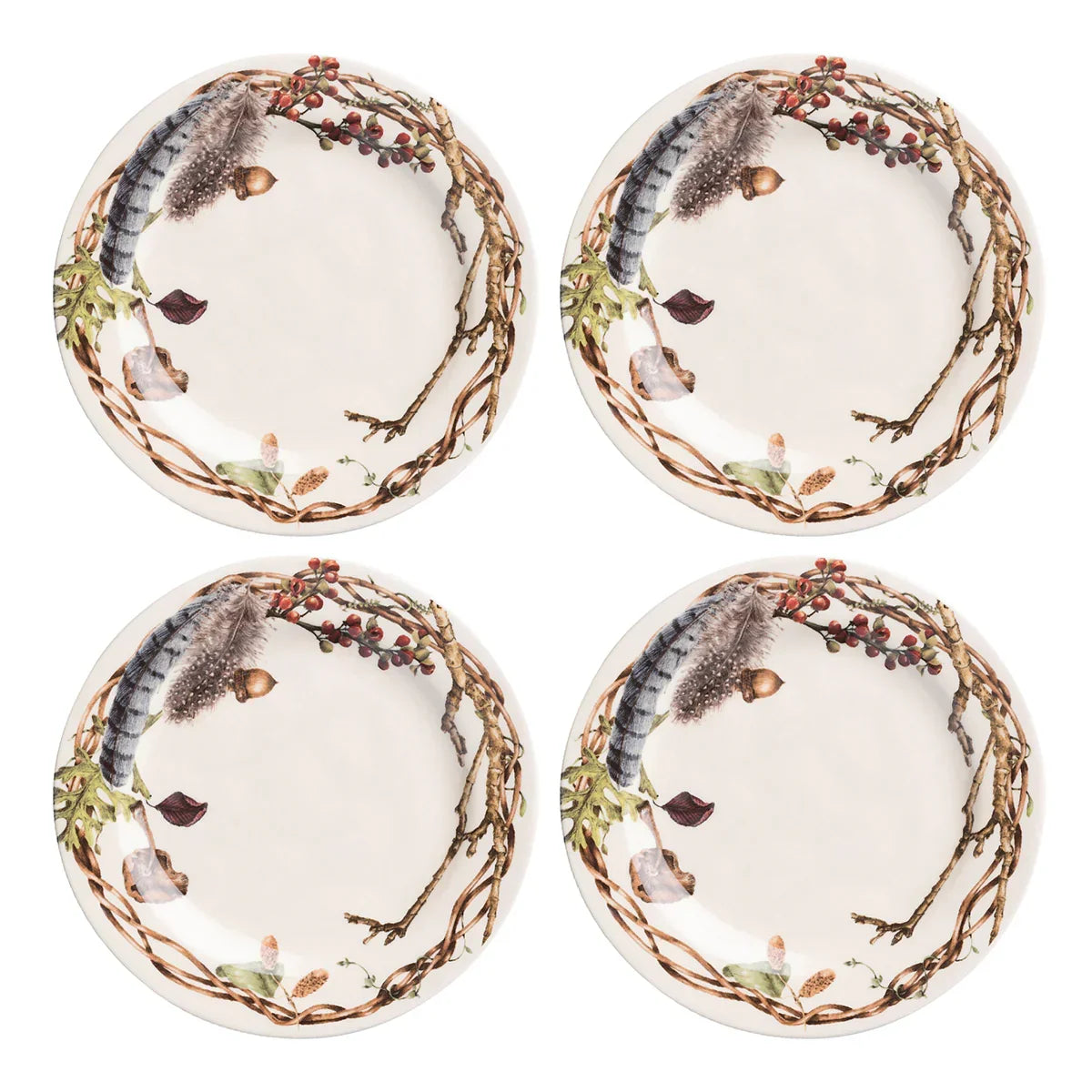 Juliska Forest Walk Party Plates Set/4