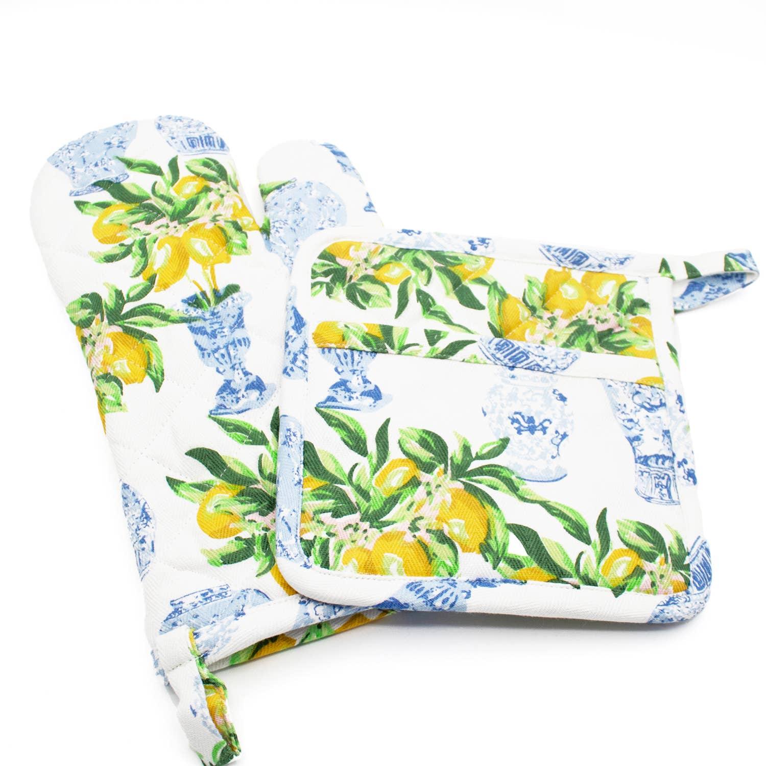 Lemon Ginger Oven Mitt Set - Marcel’s Culinary Experience