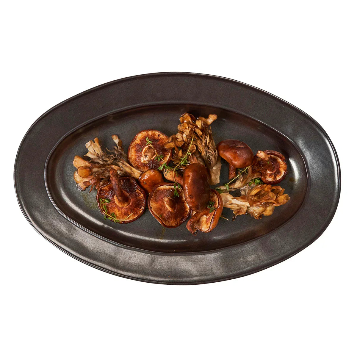 Juliska Pewter Stoneware 15" Oval Platter