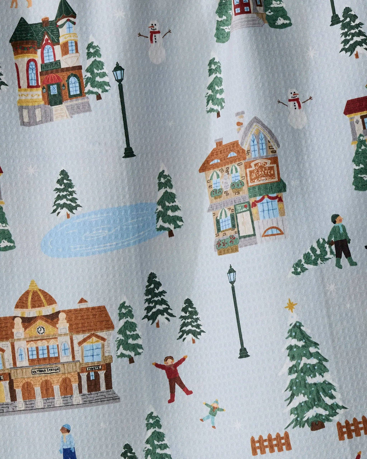 Geometry Holiday Nostalgia LUXE Kitchen Towel