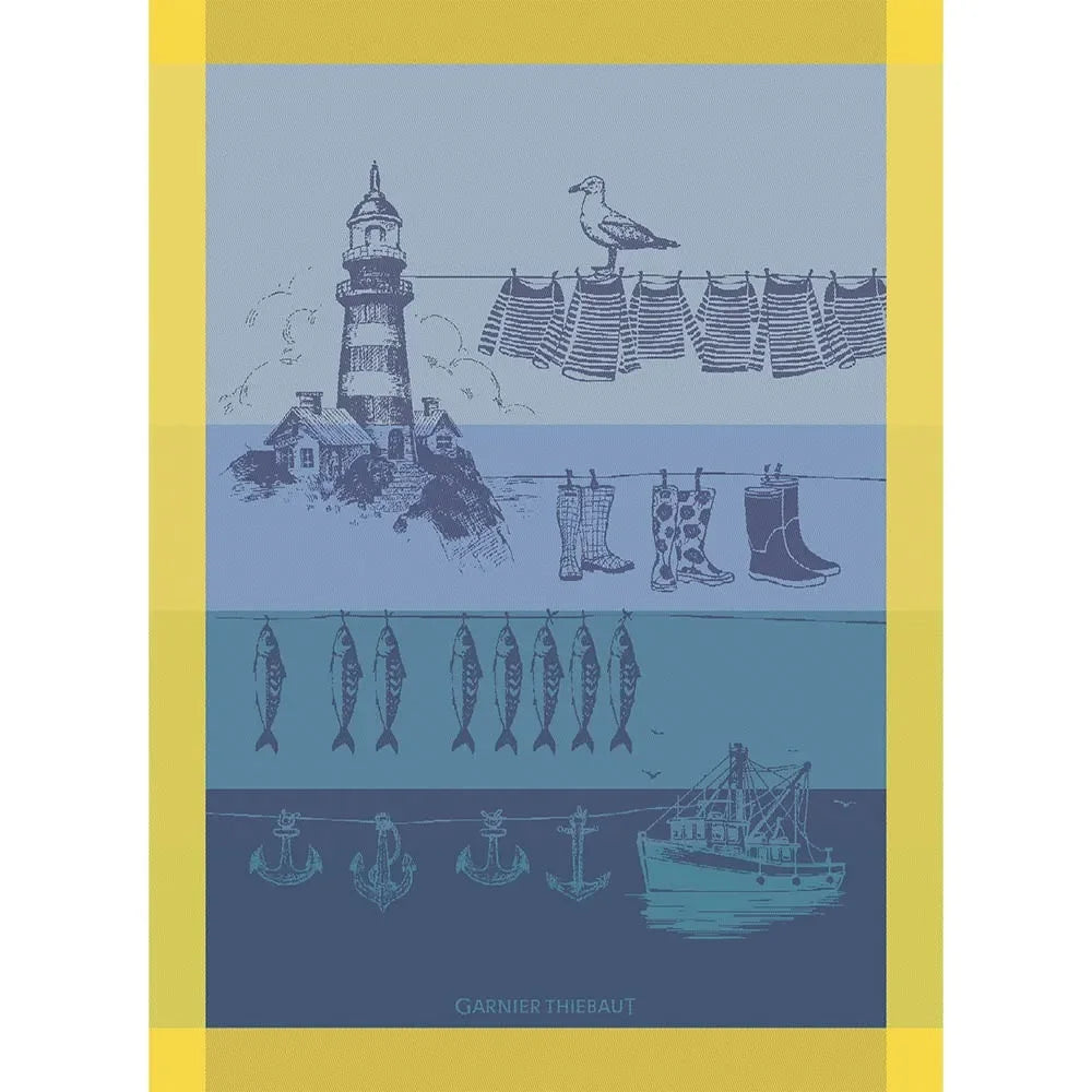 Garnier Thiebaut Destination Mer Cire Kitchen Towel