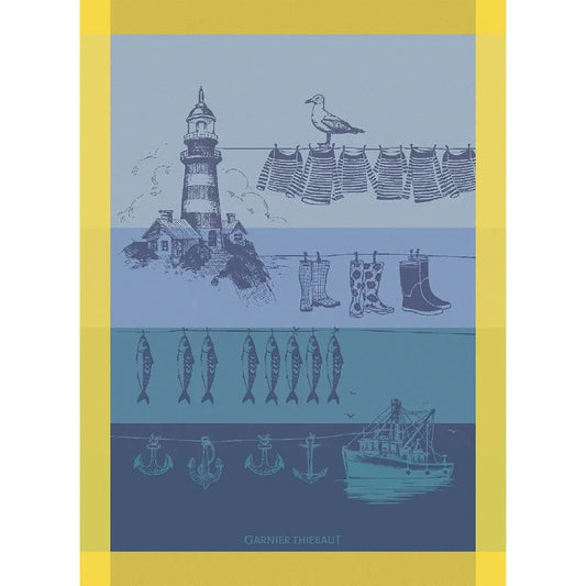 Garnier Thiebaut Destination Mer Cire Kitchen Towel