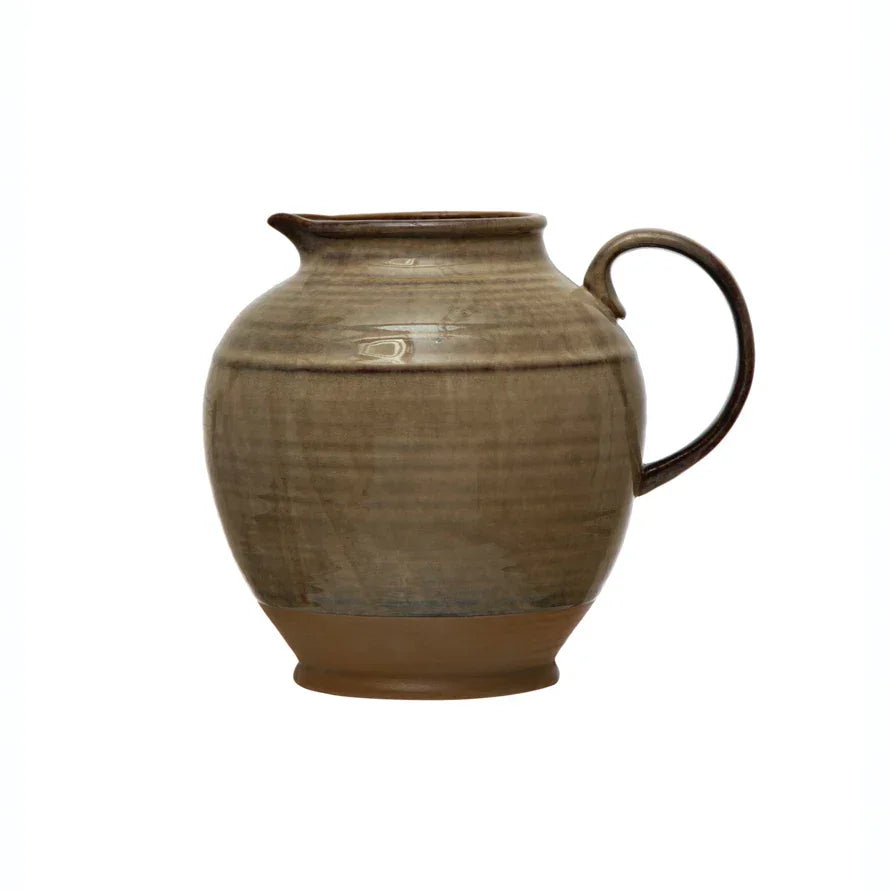 72 oz. Stoneware Pitcher, Reactive Glaze - Marcel’s Culinary Experience