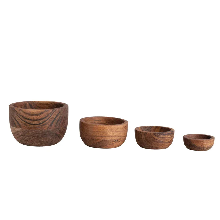 Acacia Wood Nesting Bowls, Set of 4 - Marcel’s Culinary Experience