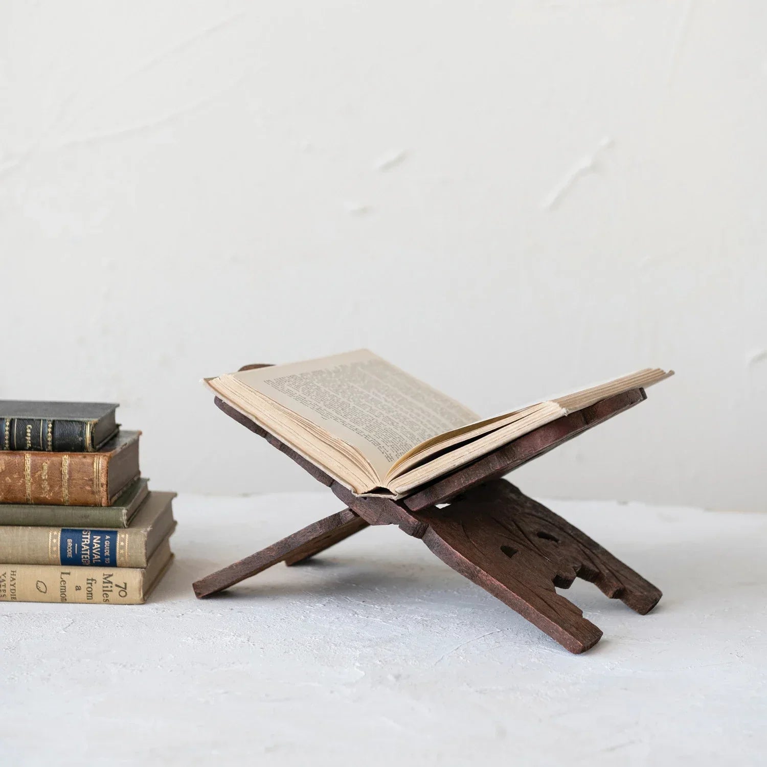 Reclaimed Wood Book Holder - Marcel’s Culinary Experience