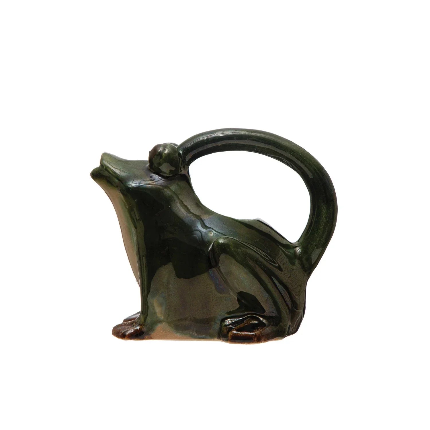 32 oz Stoneware Frog Watering Pitcher Green - Marcel’s Culinary Experience
