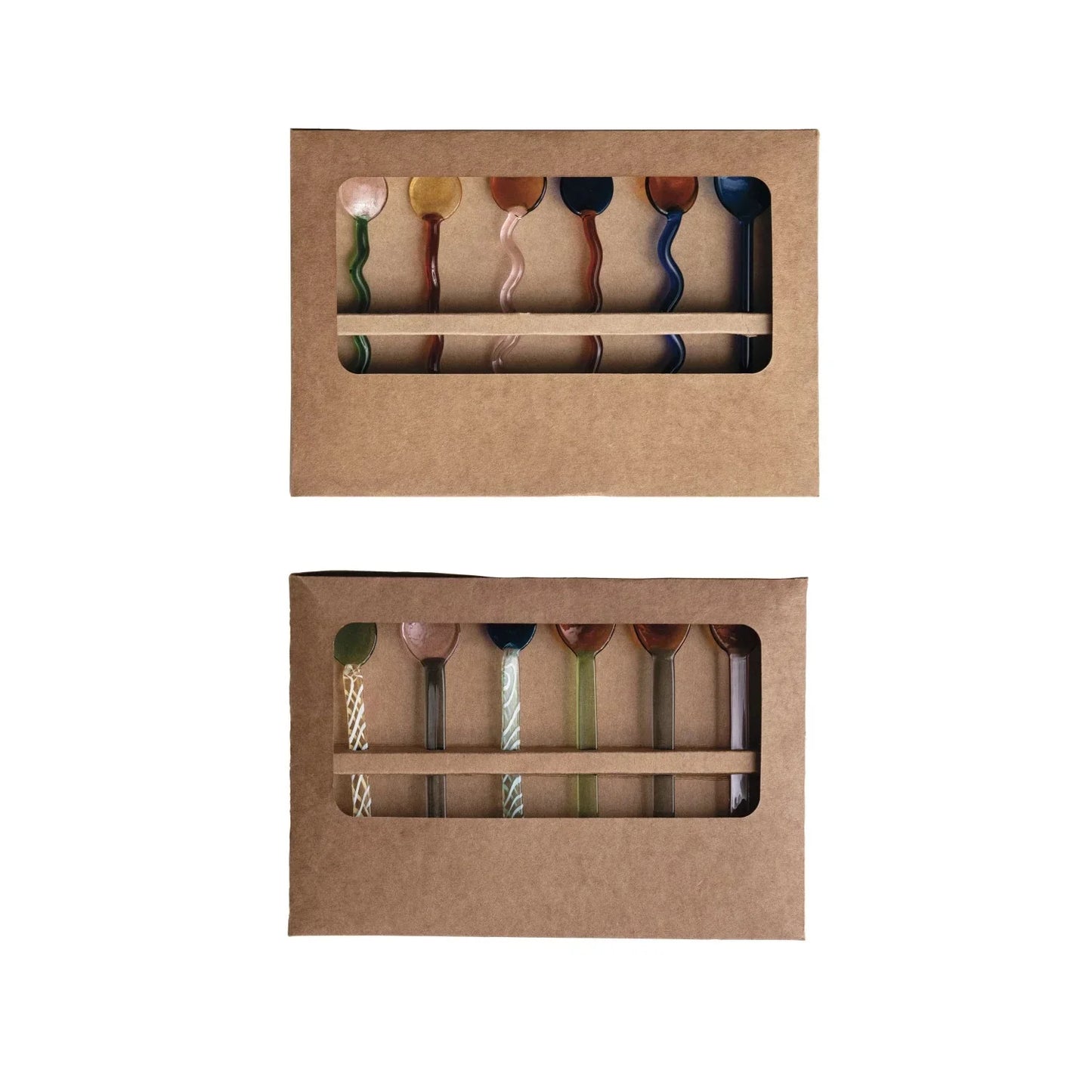 Handmade Glass Spoons Multicolor Set of 6 - Marcel’s Culinary Experience
