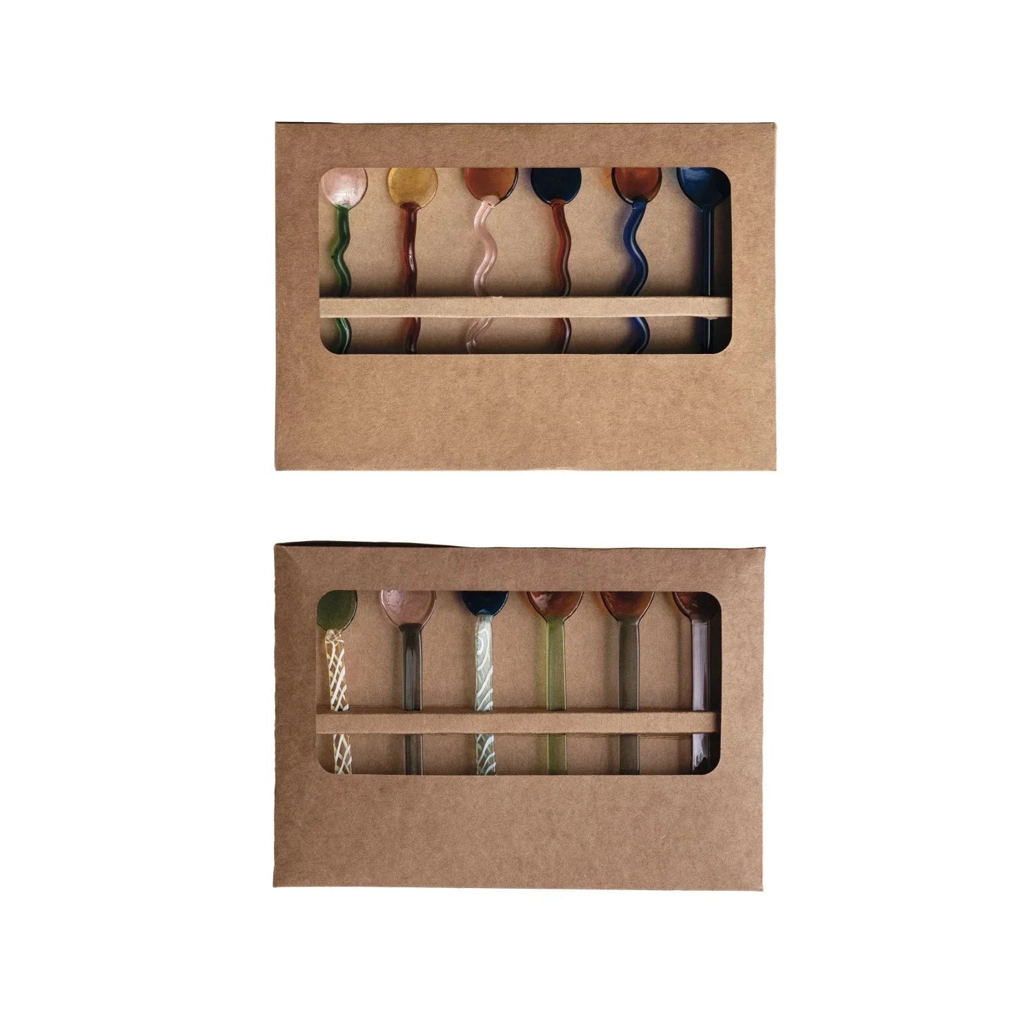 Handmade Glass Spoons Multicolor Set of 6 - Marcel’s Culinary Experience