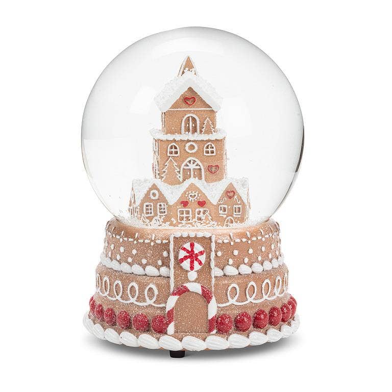 Medium Gingerbread House Christmas Snow Globe