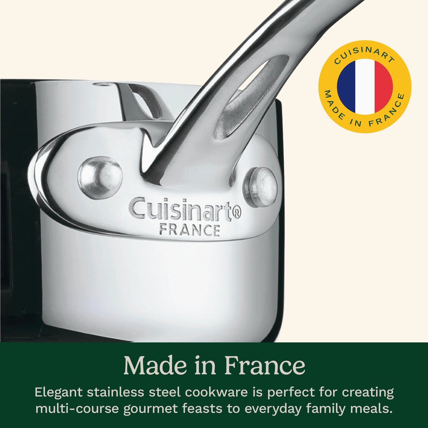 Cuisinart French Classic Tri-Ply Stainless Cookware 10 Piece Set