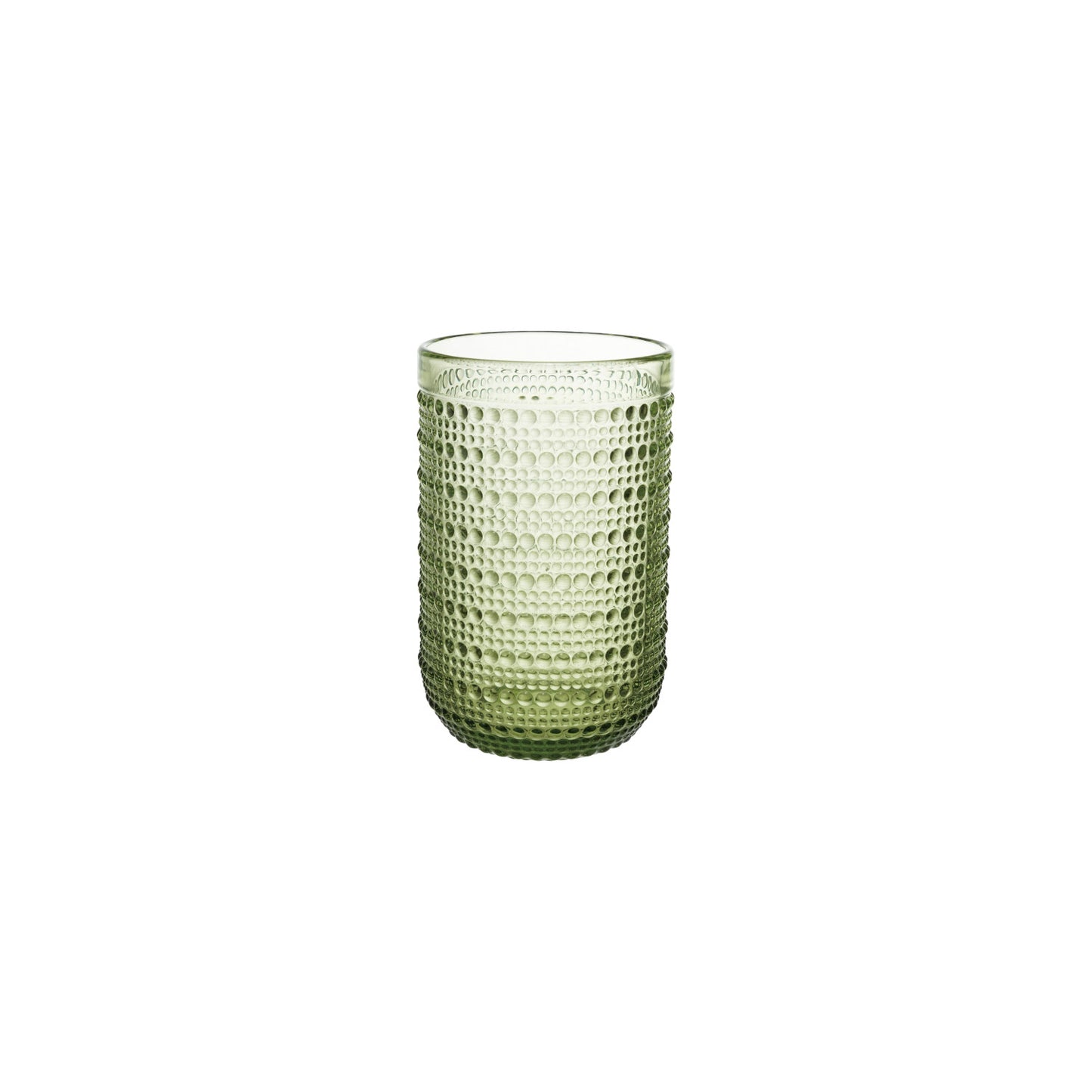 12 oz. Drinking Glass with Raised Dots, Green