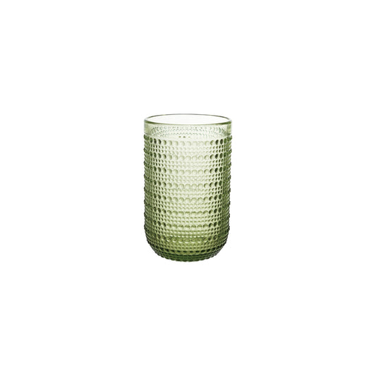 12 oz. Drinking Glass with Raised Dots, Green