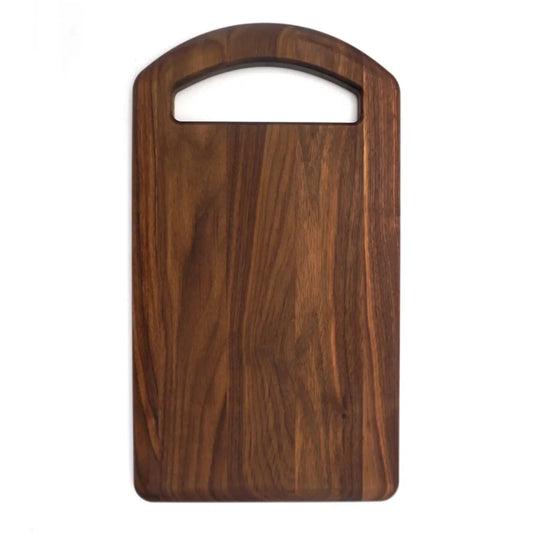 JK Adams Walnut Prep Board with Oval Handle - 18" x 10" - Marcel’s Culinary Experience
